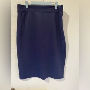 Navy Blue Pencil Skirt